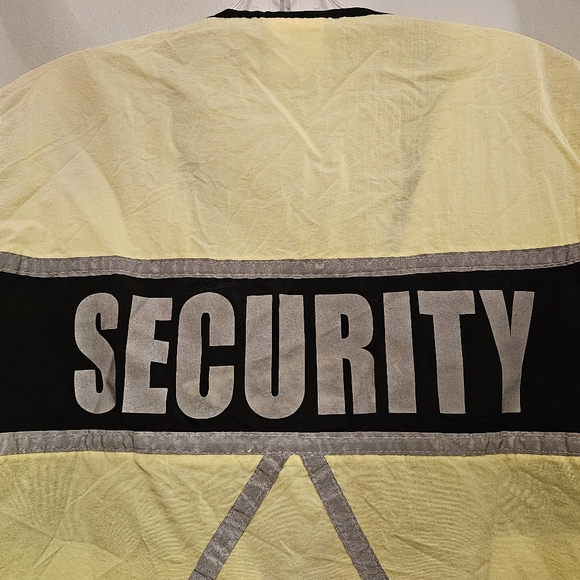 Vintage 1980's Pace Setter Retro Style Reflective Security Vest | Size Large - Picture 3 of 6